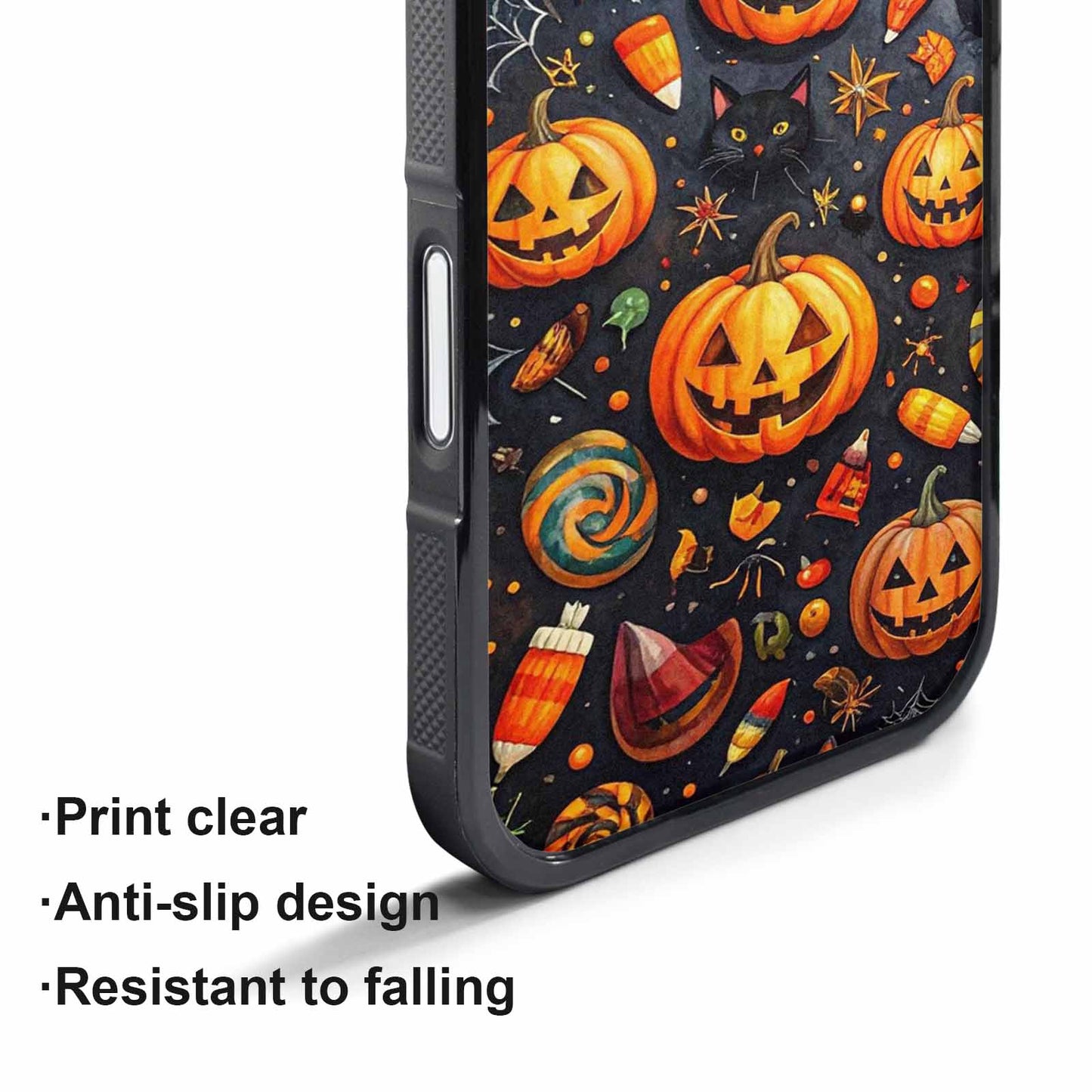 iPhone 17 Pro Max Case — Small Halloween Pattern, Randomly Original Art, Custom Made Phone Cover