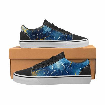 WOMEN'S Lightning Bolt Canvas Lace-Up Neon Fantasy Shoes
