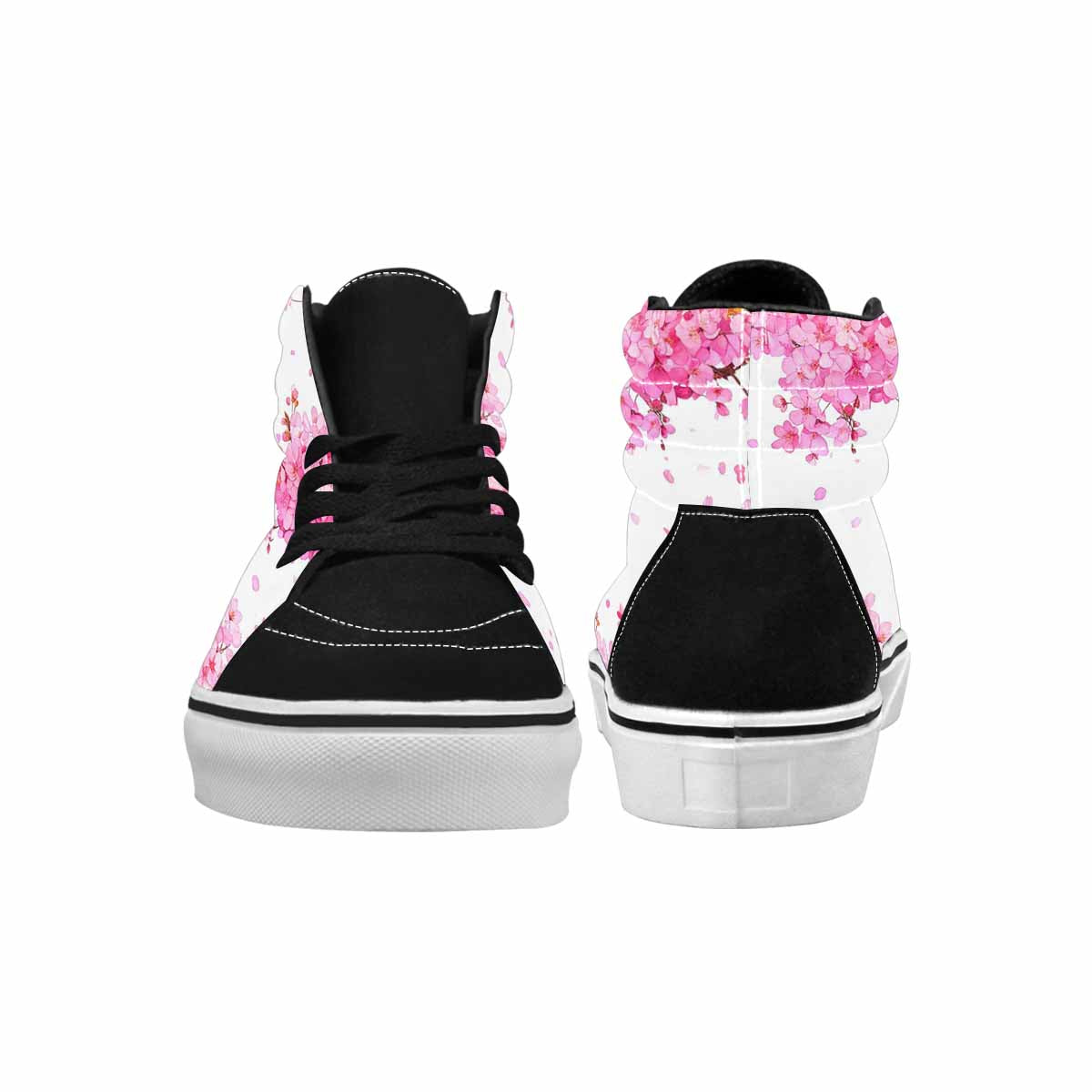 MEN'S Cherry Blossom Branch High Top Canvas Grunge Shoes