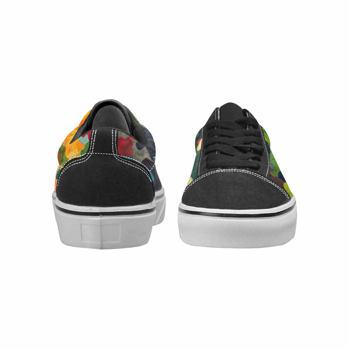 WOMEN'S Camo Patches Lace-Up Canvas Aesthetic Shoes