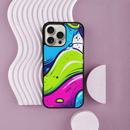 iPhone 16 Pro Max Case — Acid Wash Cartoon Custom Personalized Phone, Custom Art Phone Cover