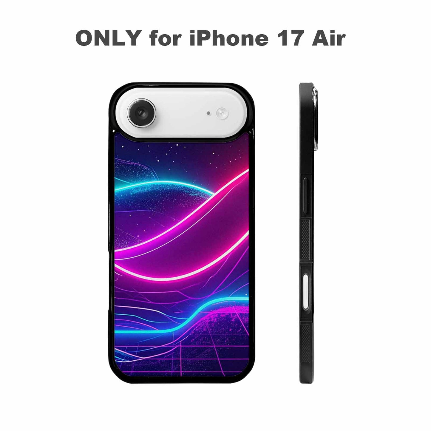 iPhone 17 Air Case — Neon Cartoon Art Pattern Retro Vintage, Custom Printed Phone Case