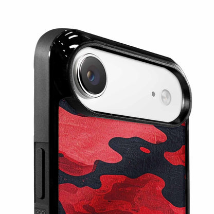 iPhone 17 Air Case — Tactical Camo Red Black Custom Camo, Personalized Phone Case