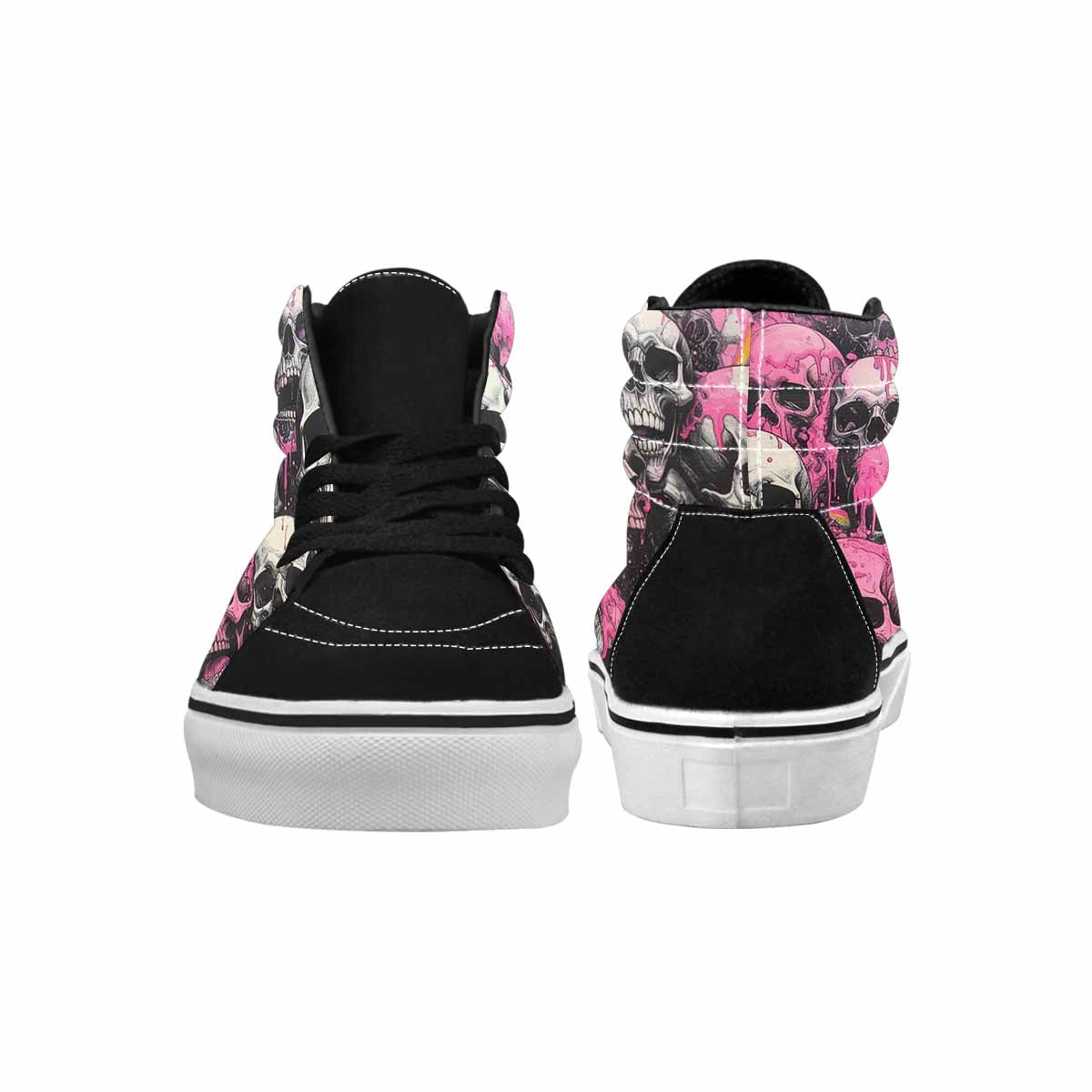 MEN'S Rainbow From Skull S High Top Canvas Dreamlike Custom Shoes