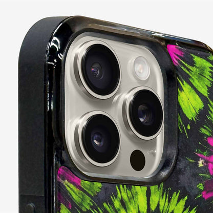 iPhone 16 Pro Case — Acid Wash Tie Dye Neon Custom, Custom Made Phone Cover