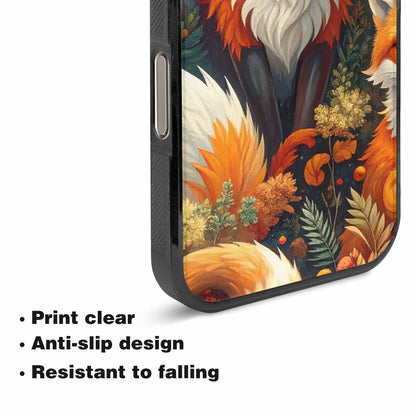 iPhone 16 Pro Max Case — Fox Forest Fox Forest Pattern Hundreds, Custom Print Case Cover
