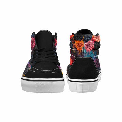 MEN'S Gothic Rose High Top Canvas Y2K Custom Shoes