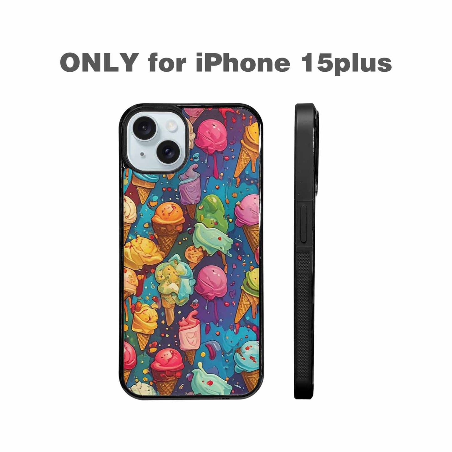 iPhone 15 Plus Case — Ice Cream Motif Ice Cream Motifs, Custom Phone Case