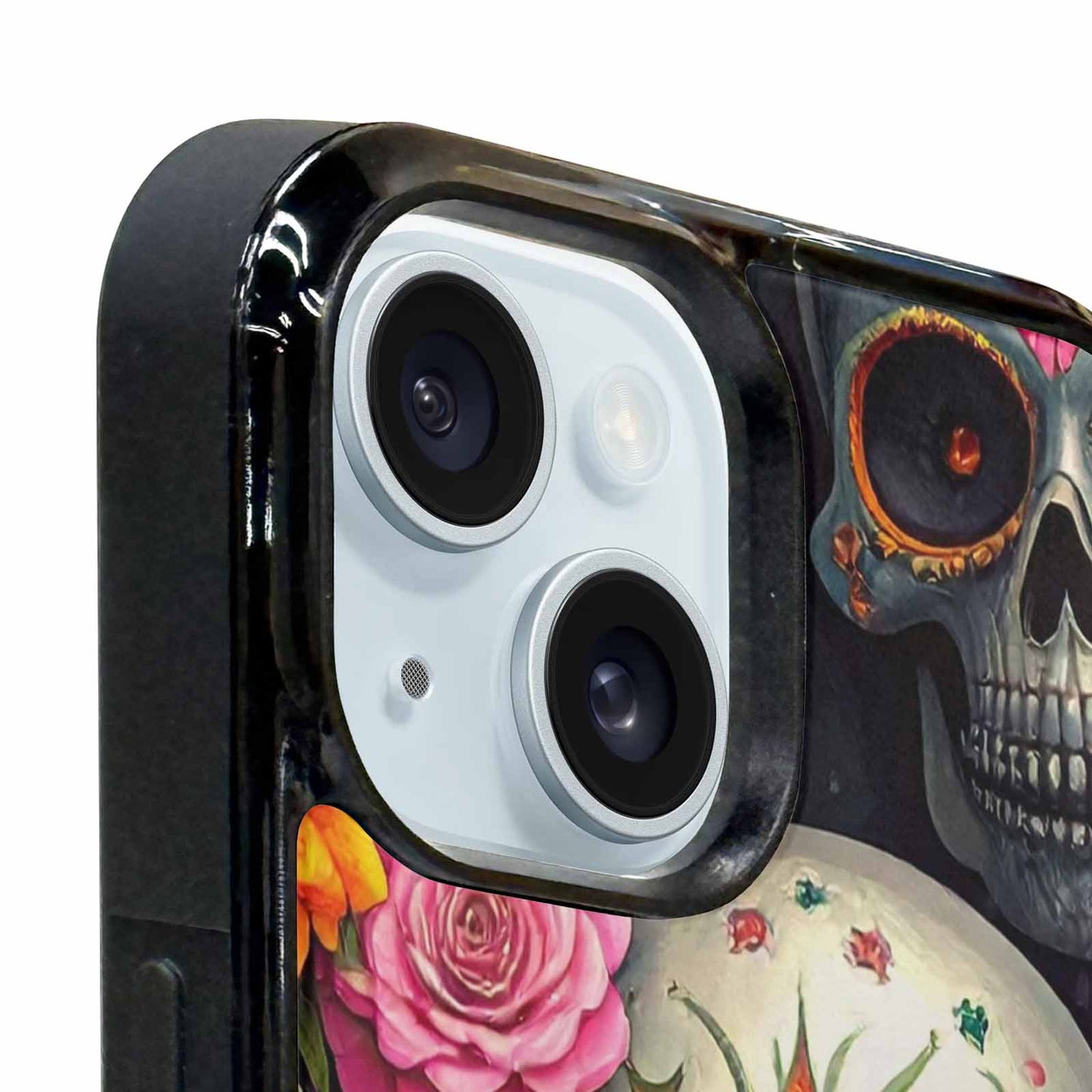 iPhone 15 Plus Case — Greyscale Black And White Dark Black, Personalized Phone Case
