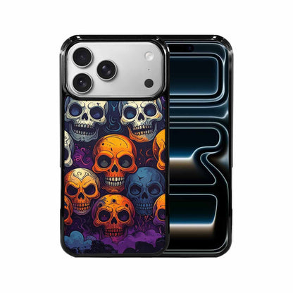 iPhone 17 Pro Max Case — Halloween Horror Repeat Lots Gothic Skulls, Original Design Phone Case