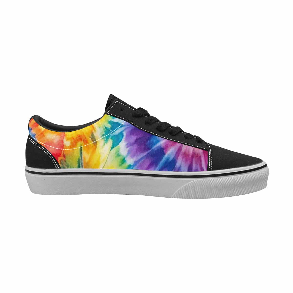 MEN'S Tie Dye Swirl Canvas Lace-Up Surreal Shoes