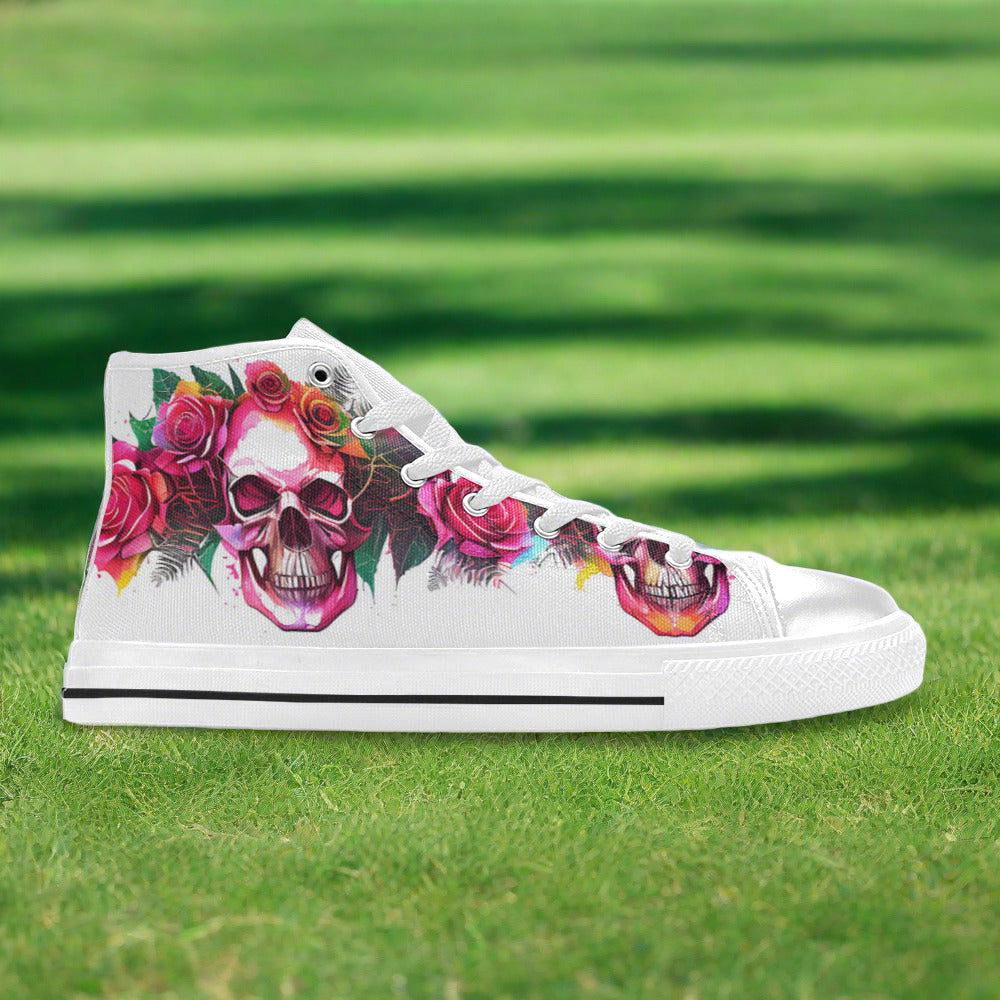 Monarch Pink Cream Vivid MEN Bold Art - Freaky Shoes | Custom Art Sneakers