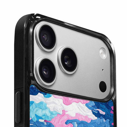 iPhone 17 Pro Case — Vivid Camo Transgender Pride Camo, Unique Phone Case Design