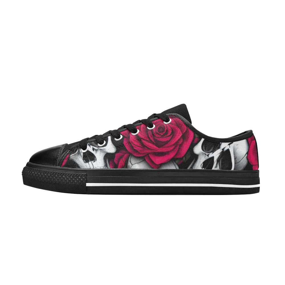 MEN'S Cc Skulls Roses 1 Canvas Y2K Custom Shoes