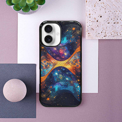 iPhone 16 Case — Galaxy Snake Print Custom, Customized Protective Case