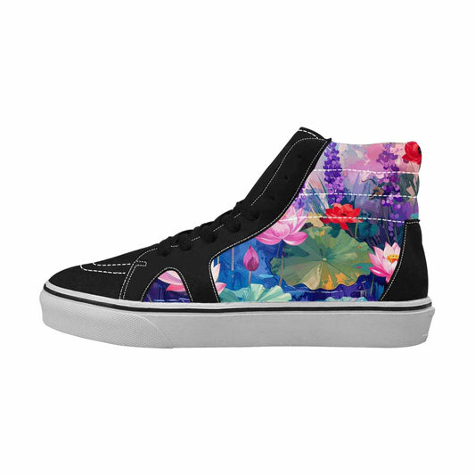 WOMEN'S Monet-Style Impressionist Water High Top Canvas Y2K Custom Sneakers