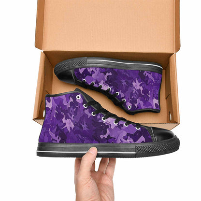 MEN'S Military Camouflage Blotch High Top Canvas Grunge Sneakers