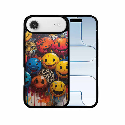 iPhone 17 Air Case — Smiley Faces Pattern Hundreds Uy4 Original, Custom Print Case Cover