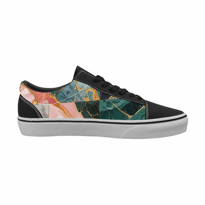 WOMEN'S Marble Stone Texture Canvas Lace-Up Surreal Shoes