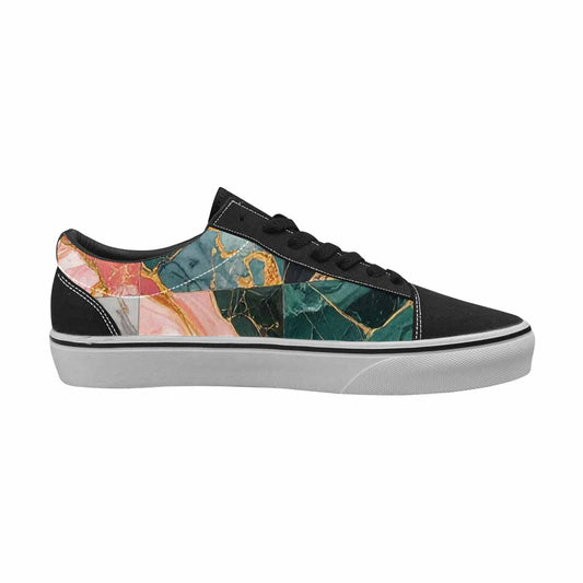 WOMEN'S Marble Stone Texture Canvas Lace-Up Surreal Shoes