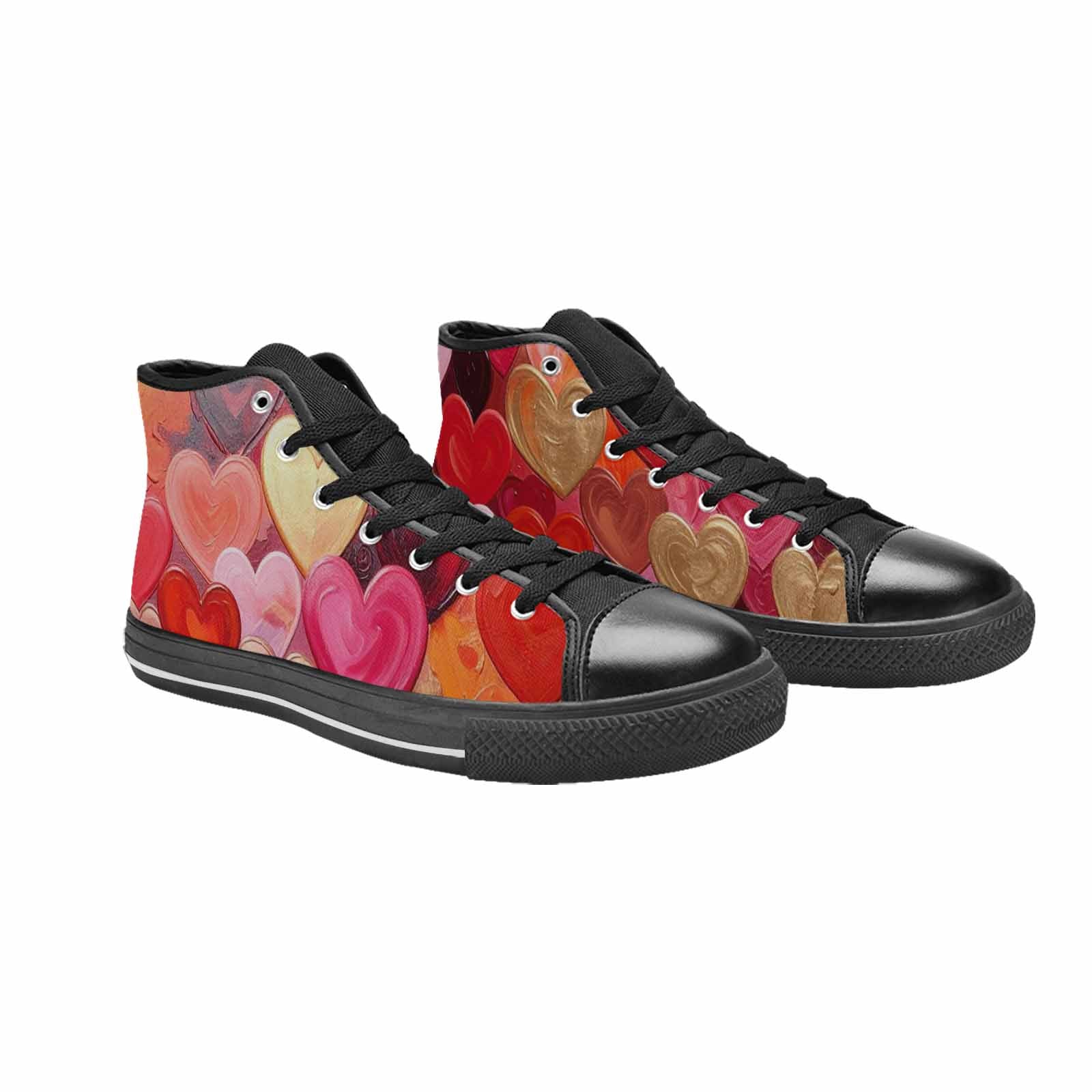 MEN'S No Words Or High Top Canvas Neon Fantasy Custom Sneakers