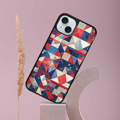 iPhone 15 Plus Case — Small American Flag Stars And Stripes, Personalized Phone Case