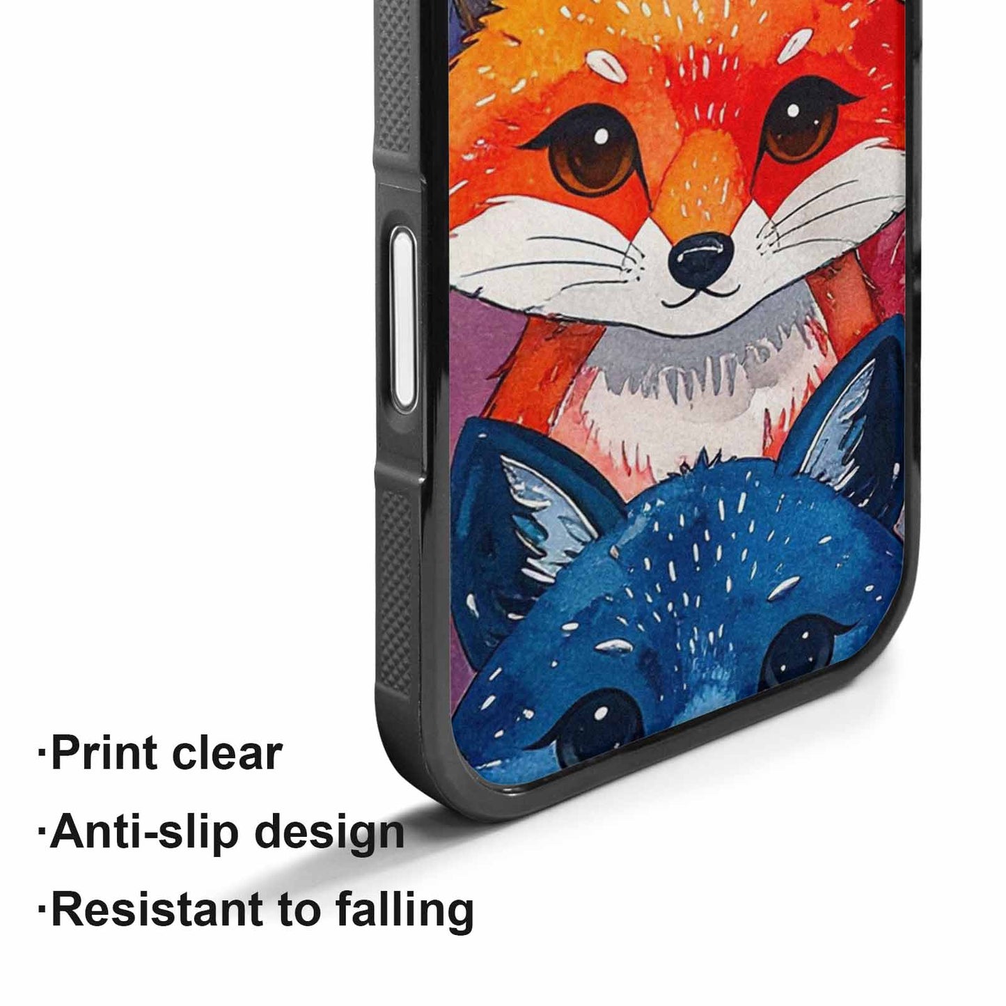 iPhone 17 Case — Watercolor Kawaii Fox Watercolor Abstract, Custom Designed Case Cover