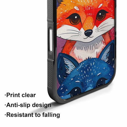 iPhone 17 Case — Watercolor Kawaii Fox Watercolor Abstract, Custom Designed Case Cover