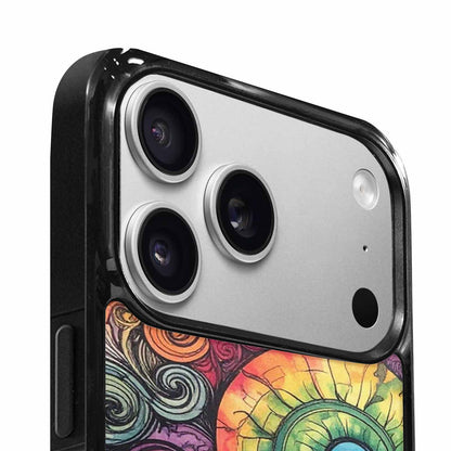 iPhone 17 Pro Max Case — Tie Dye Swirls (black Tie Dye, Unique Phone Case Design