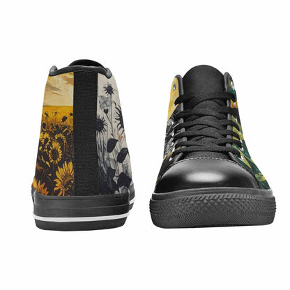 MEN'S Blend Melt Them High Top Canvas Cottagecore Sneakers