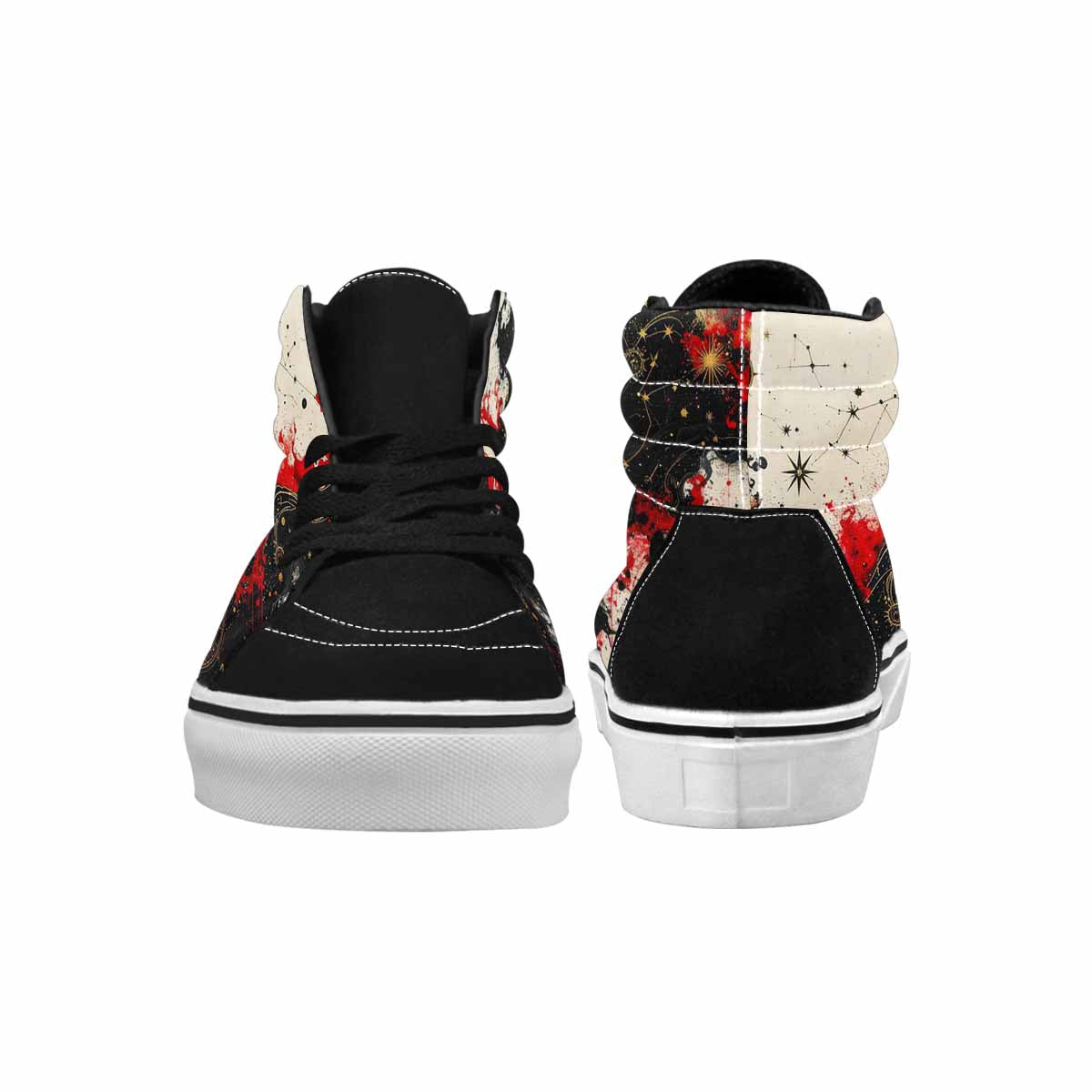 MEN'S Zodiac Constellation High Top Canvas Surreal Custom Shoes
