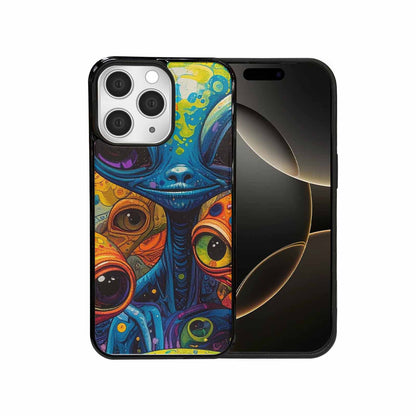 iPhone 15 Pro Max Case — Cartoon Alien Characters, Customized Protective Case