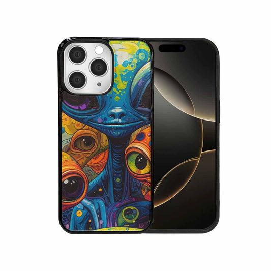 iPhone 15 Pro Max Case — Cartoon Alien Characters, Customized Protective Case