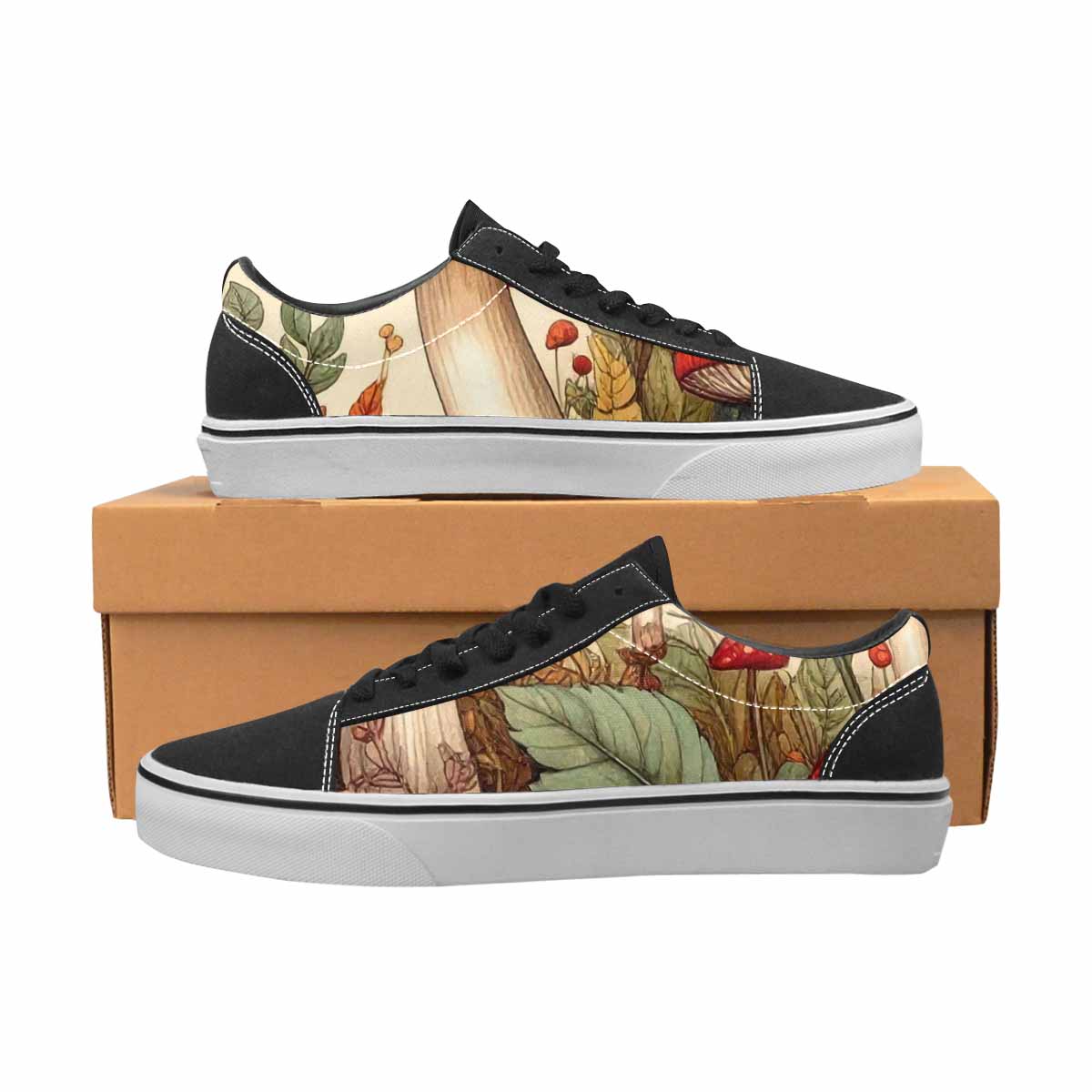 WOMEN'S Mushroom Canvas Lace-Up Y2K Shoes