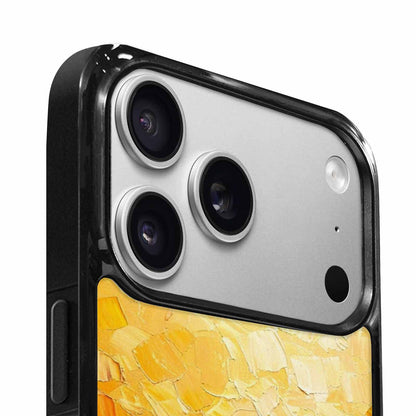 iPhone 17 Pro Case — Impressionist Sunflower Brushstroke Pattern Hundreds Floral, Original Design Phone Case