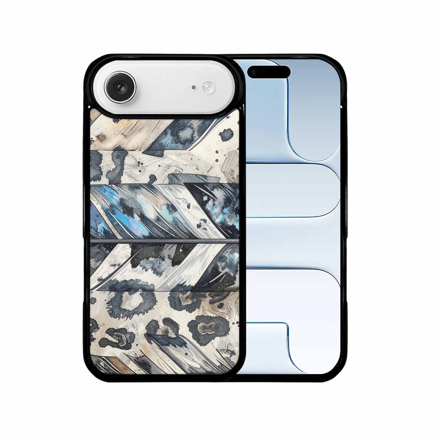 iPhone 17 Air Case — Iridescent Leopard Print Arrow Animal Print, Personalized Phone Case