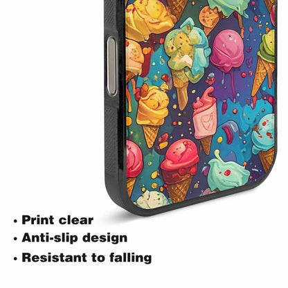 iPhone 16 Pro Max Case — Ice Cream Motif Ice Cream Motifs, Unique Phone Case Design