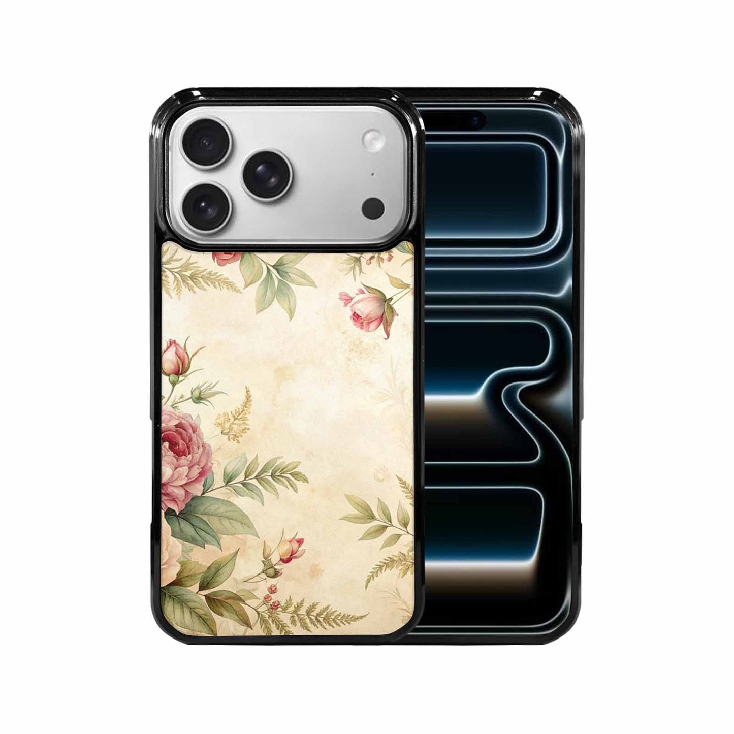iPhone 17 Pro Max Case — Vintage Botanical Art Pattern Floral, Unique Phone Case Design