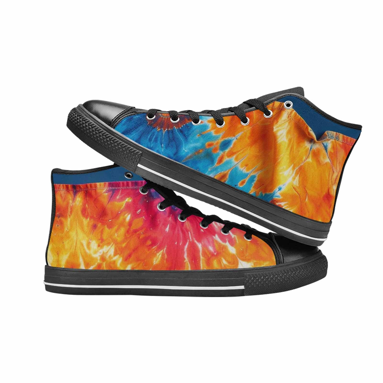 MEN'S Tie Dye Mixed Style High Top Canvas Surreal Sneakers