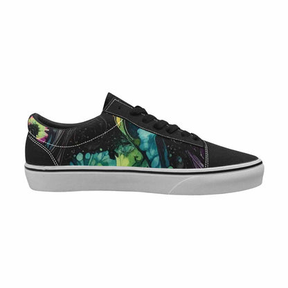 WOMEN'S Tie Lace-Up Canvas Wallpaper Art Custom Sneakers