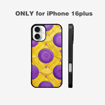 iPhone 16 Plus Case — Intersex Flag Color Theme Small Rainbow, Original Design Phone Case