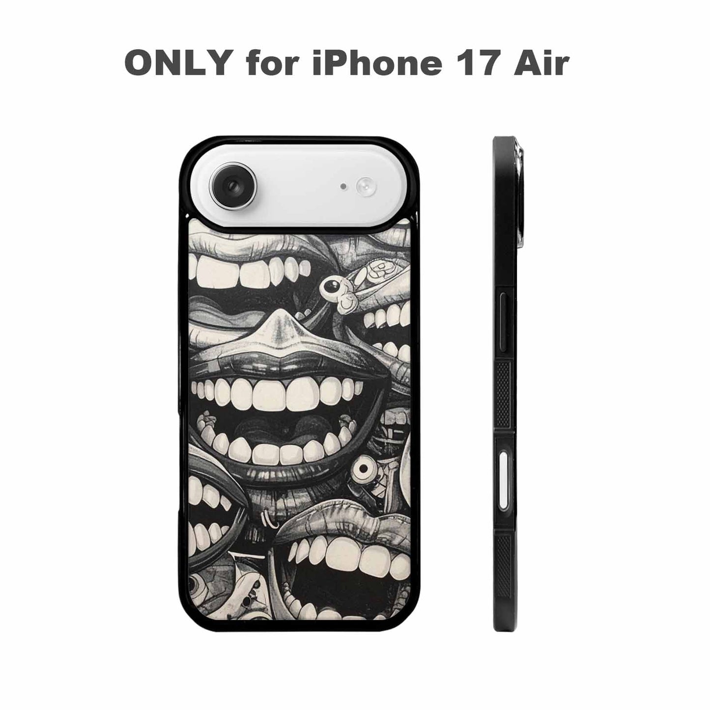 iPhone 17 Air Case — Seamless Repeating Pattern Of Overlapping Cartoon, Custom Printed Phone Case