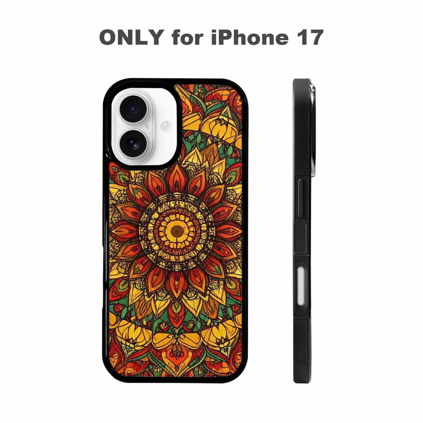 iPhone 17 Case — Mandala Lions Original Art, Custom Phone Case