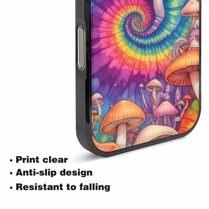 iPhone 16 Pro Max Case — Mushrooms Tie Dyemushrooms Pat 3w3, Original Design Phone Case
