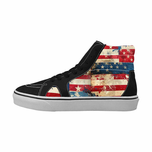 MEN'S American Flag Stars High Top Canvas Cottagecore Sneakers