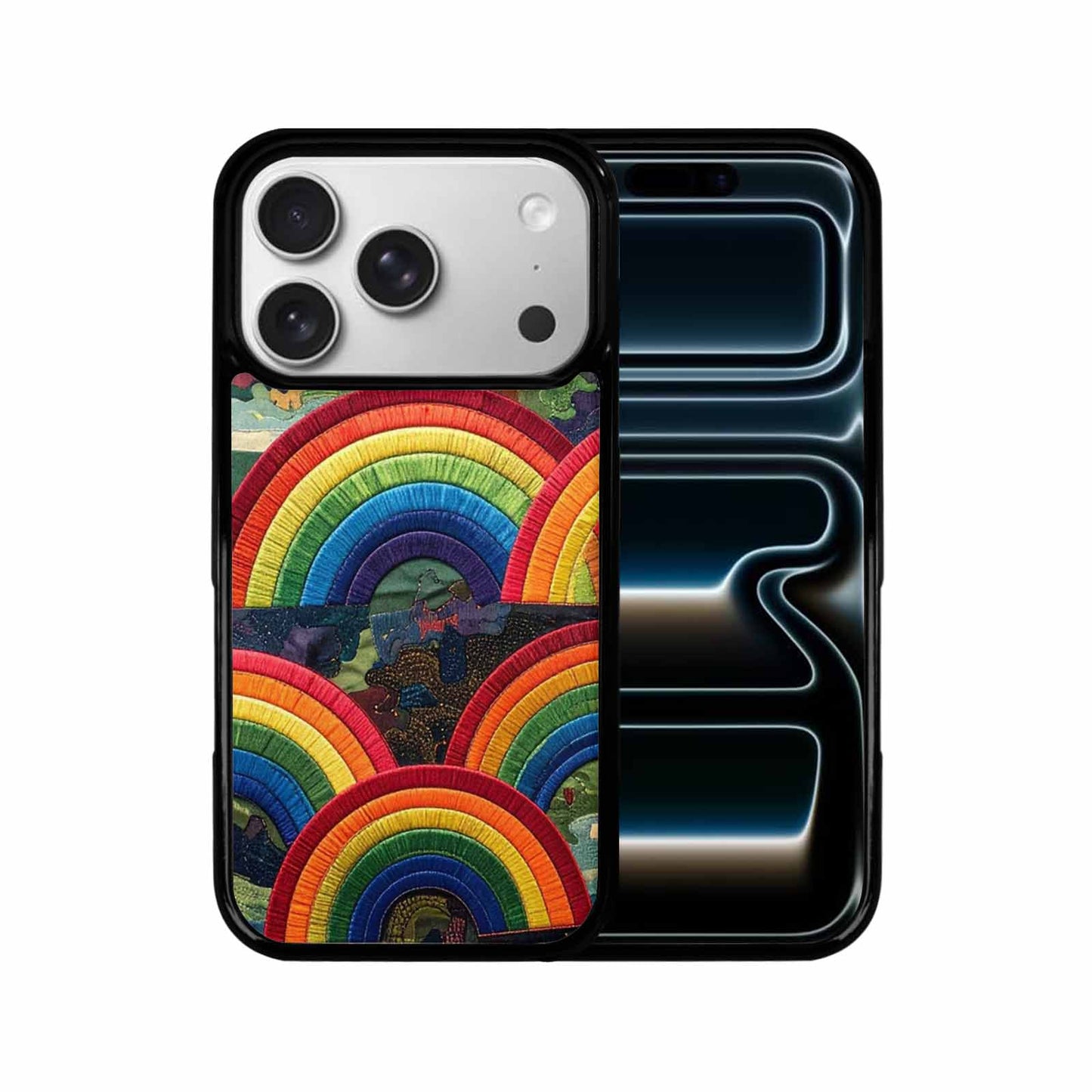 iPhone 17 Pro Case — Vivid Camo Rainbow Arc Camo, Custom Designed Case Cover