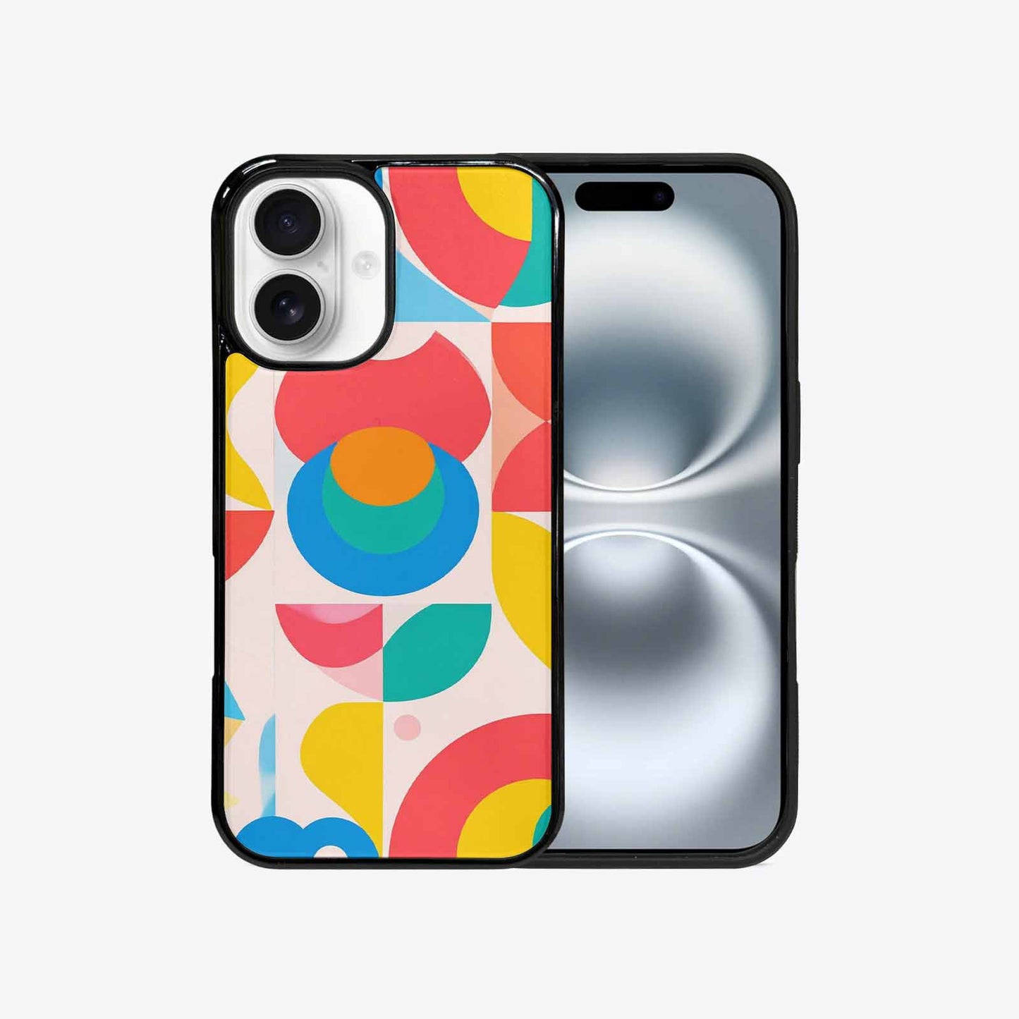 iPhone 16 Case — 1960s Mod Cartoon Art Pattern, Unique Phone Case Design