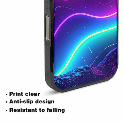 iPhone 16 Pro Case — 1980s Neon Cartoon Art Pattern, Custom Phone Case