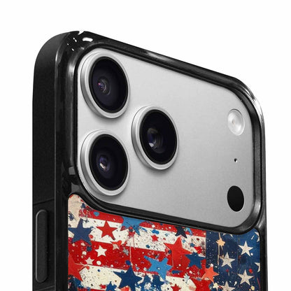 iPhone 17 Pro Case — Patriotic Stars And Stripes American Galaxy, Custom Phone Case