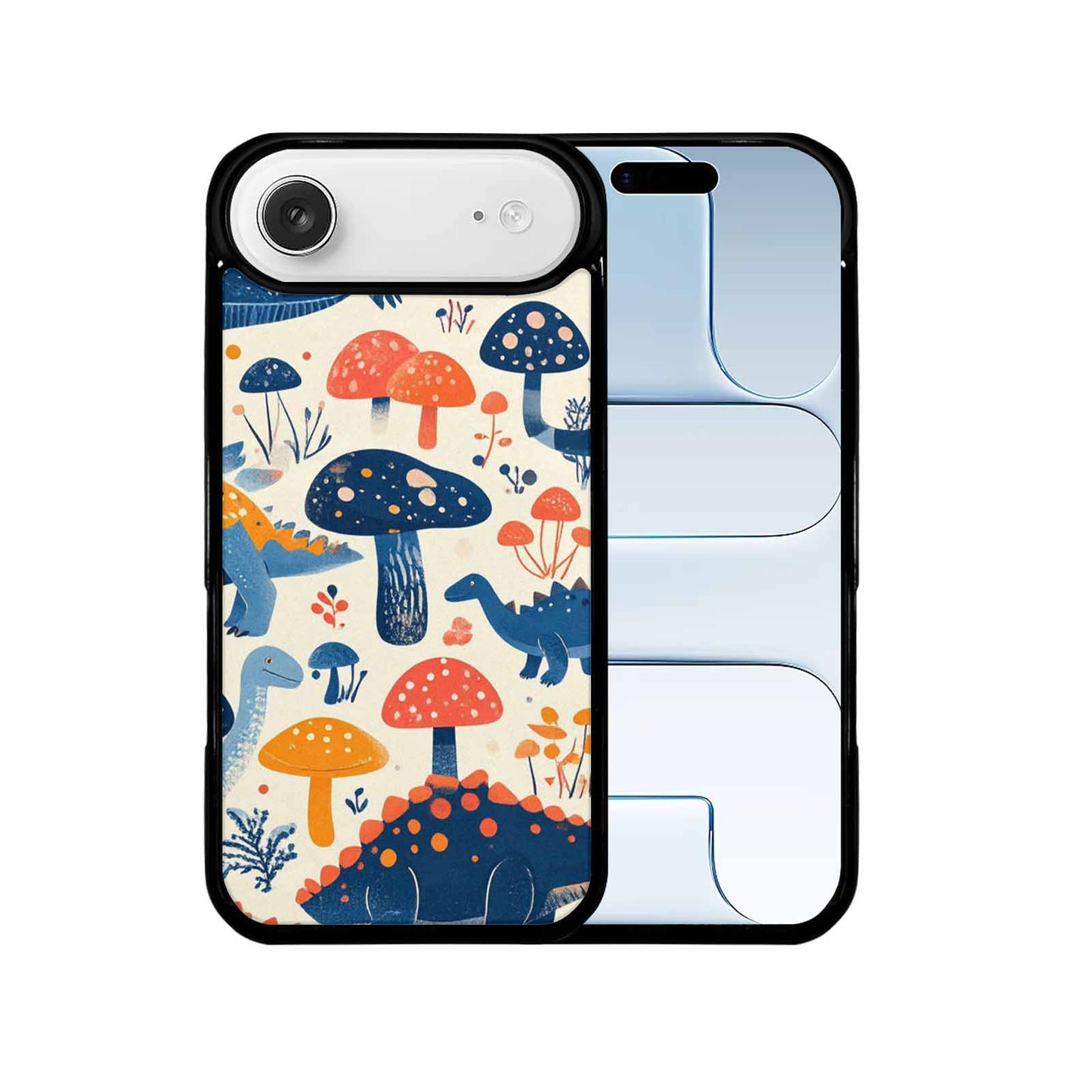 iPhone 17 Air Case — Vintage Dinosaurs Mushroom Retro Vintage, Personalized Phone Case